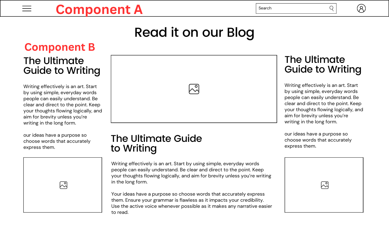 An example page with components